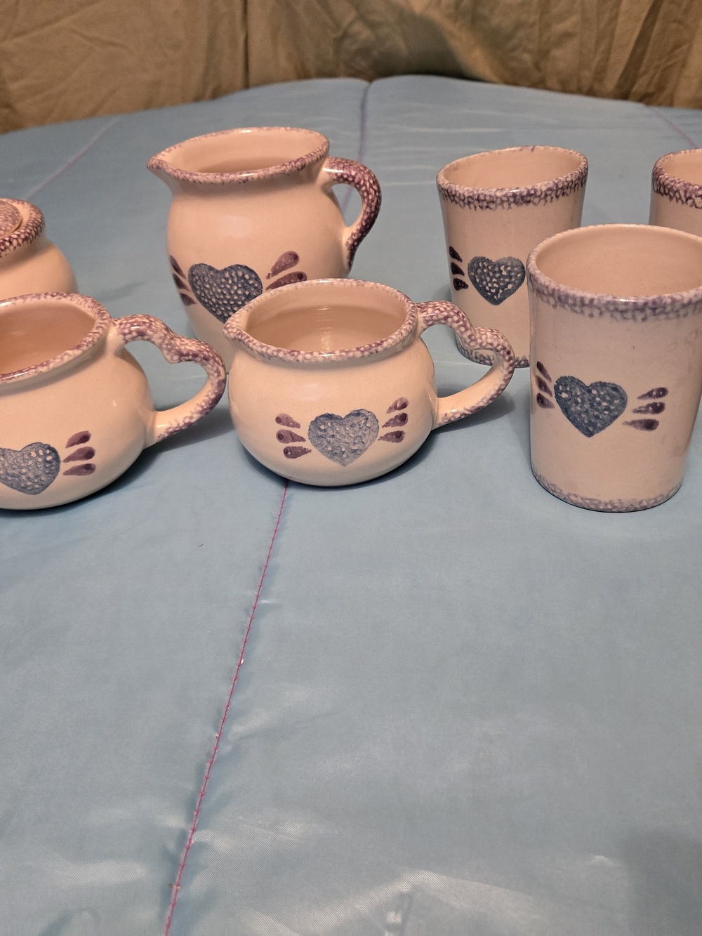 Vintage Loomco China 8 Piece Set Farmhouse Cottage Core Cups Creamer And More